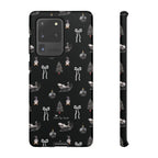 Sleigh in Grey Samsung Galaxy Phone Case – Chic Monochrome Christmas Edition