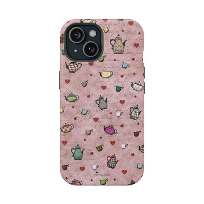 Tea Hearts Magnetic iPhone Case