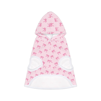 Cute Pink Bow Pet Hoodie