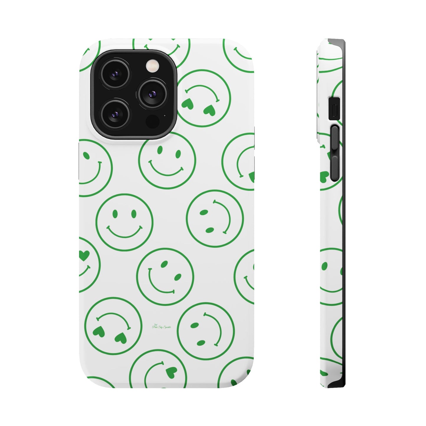 Green Smilies Magnetic iPhone Case