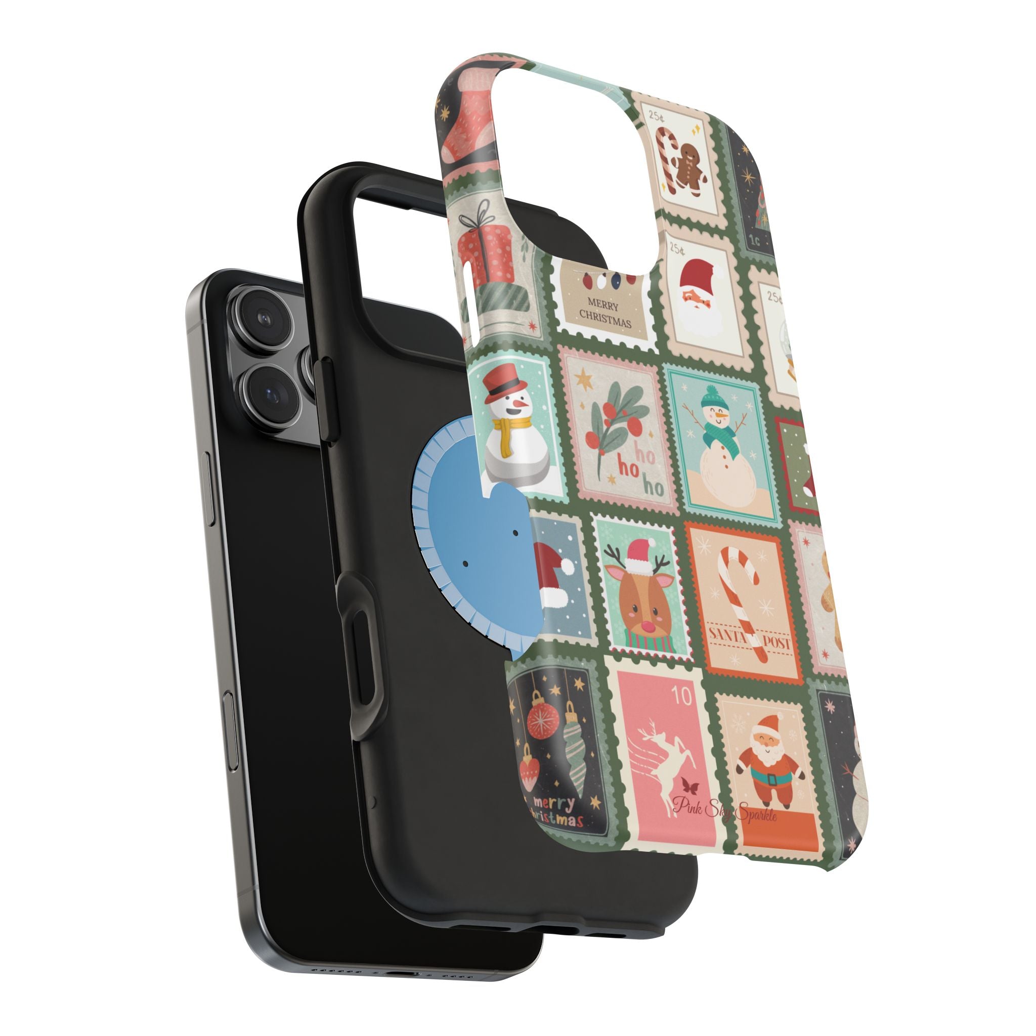 Santa’s Stamp Collection Magnetic iPhone Case