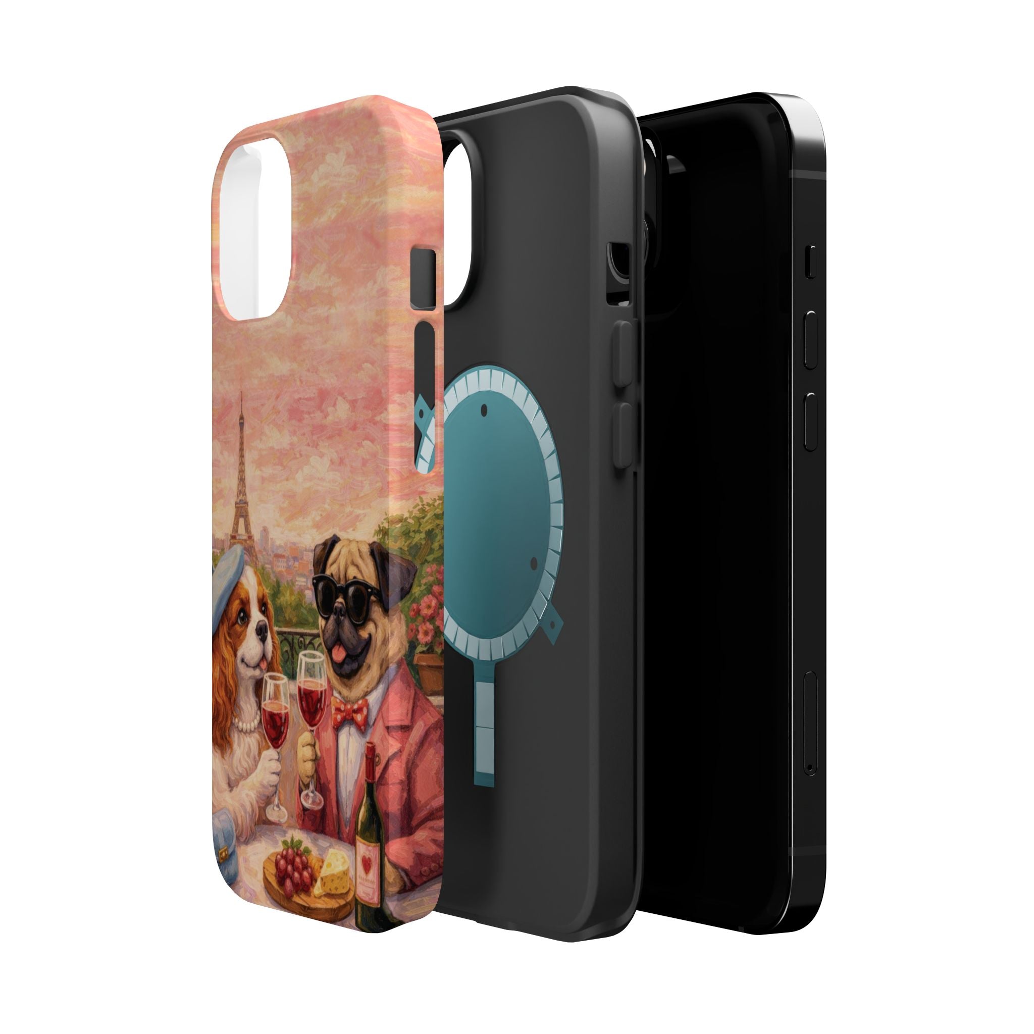 From Paris, With Love | Dogs & Wine Magnetic iPhone Case