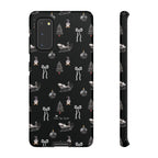Sleigh in Grey Samsung Galaxy Phone Case – Chic Monochrome Christmas Edition