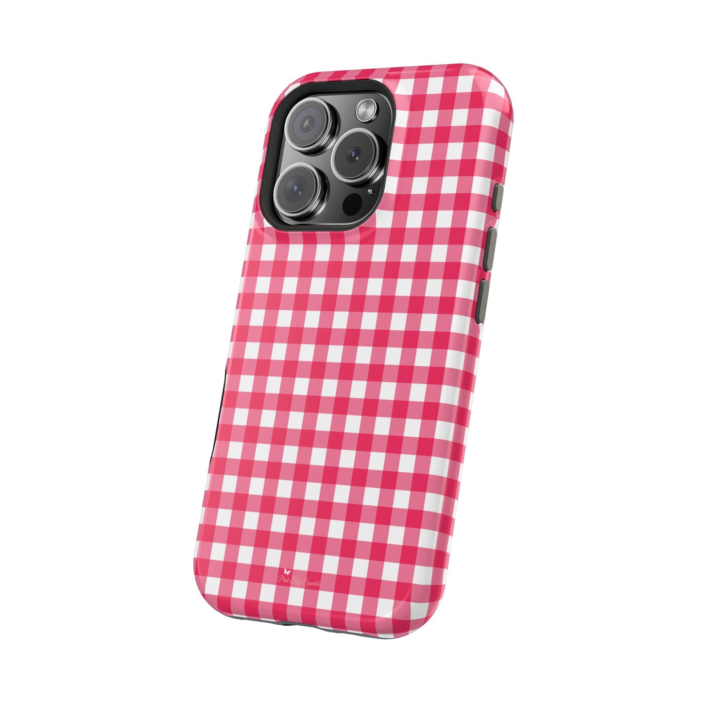 Cherry Gingham Magnetic iPhone Case