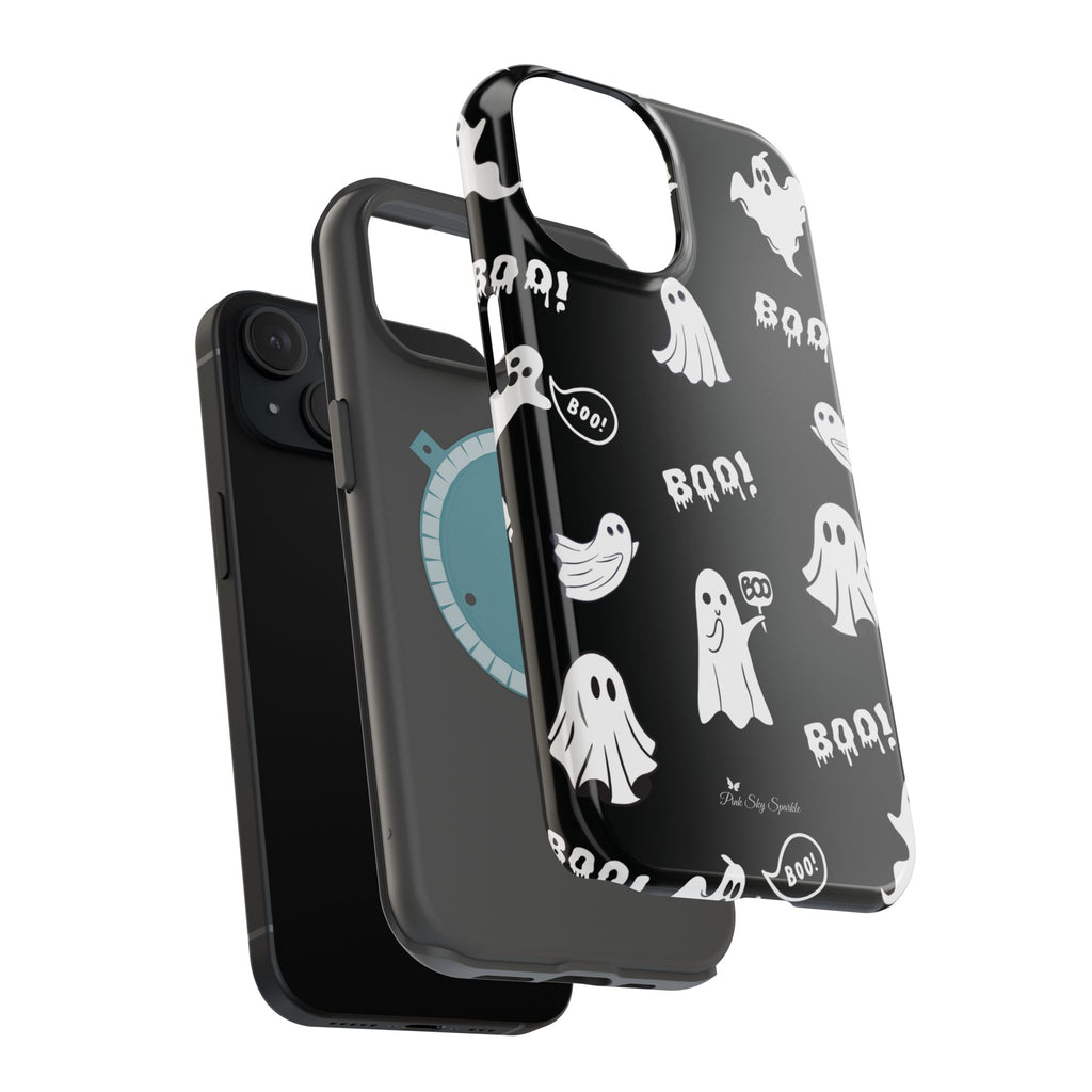 Midnight Boo Magnetic iPhone Case | Cute Ghost Halloween Phone Cover