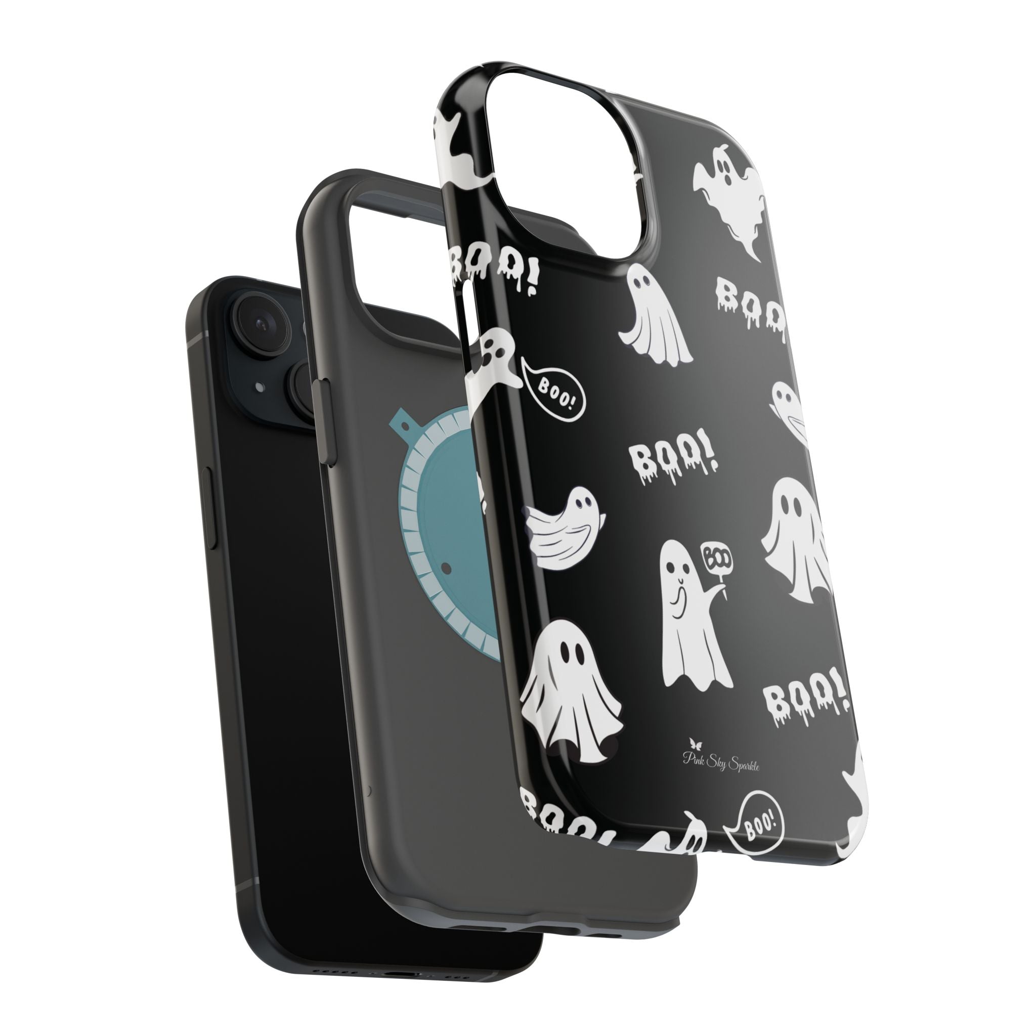 Midnight Boo Magnetic iPhone Case | Cute Ghost Halloween Phone Cover