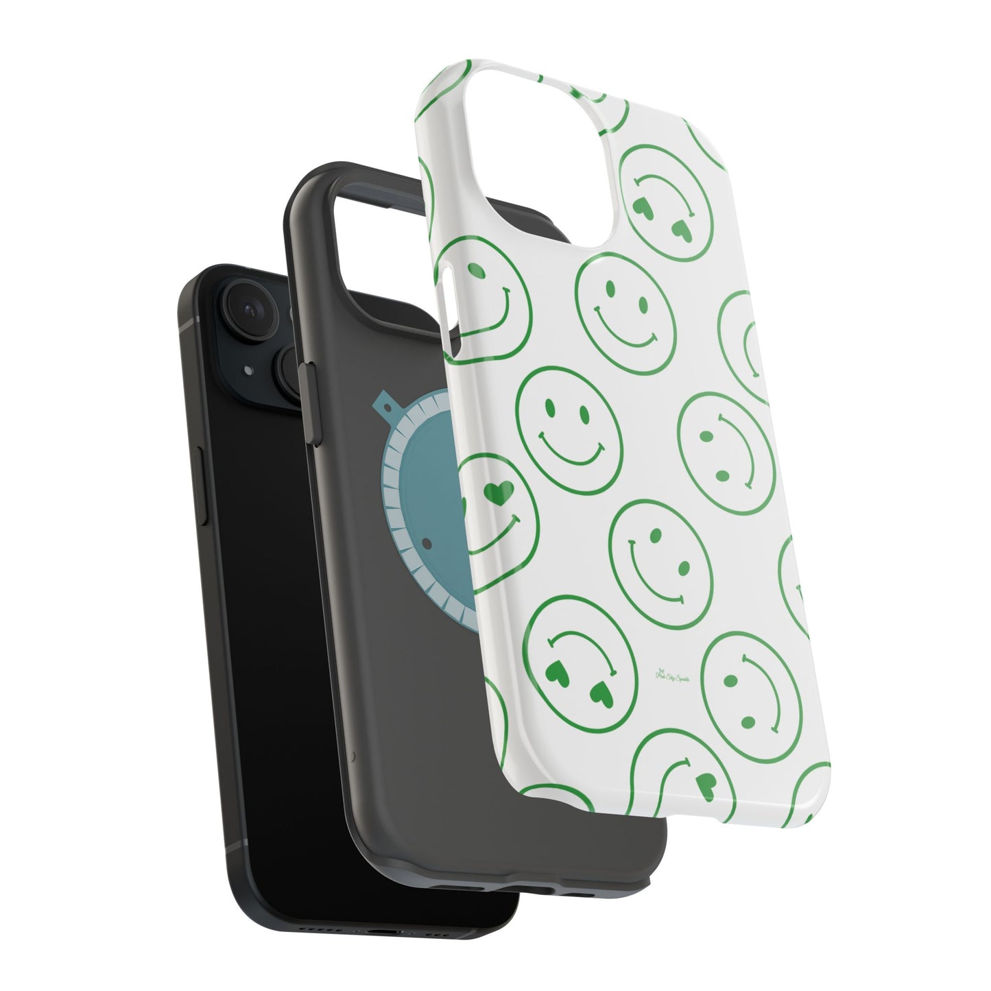 Green Smilies Magnetic iPhone Case