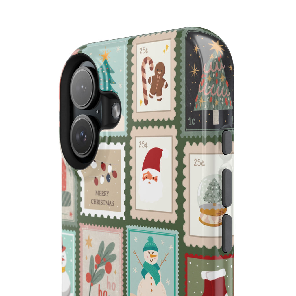 Santa’s Stamp Collection Magnetic iPhone Case