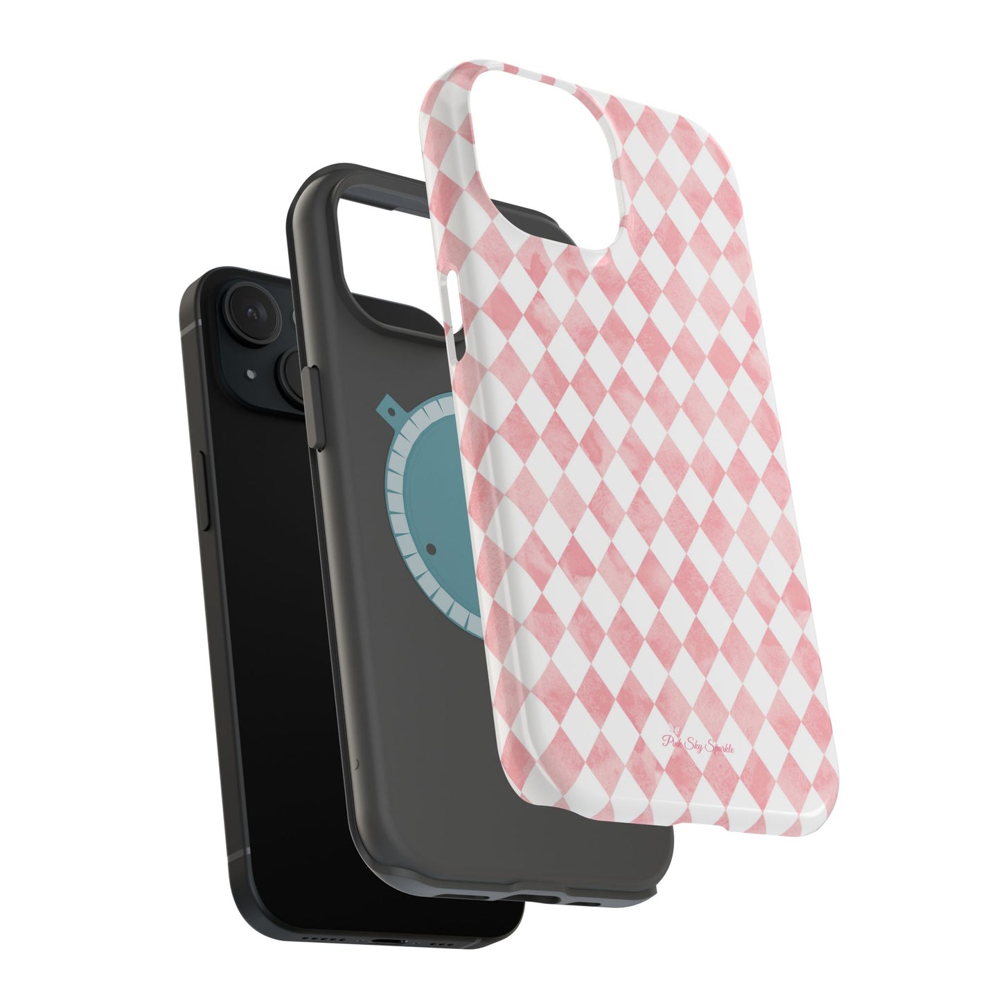 Rosy Harlequin Magnetic iPhone Case