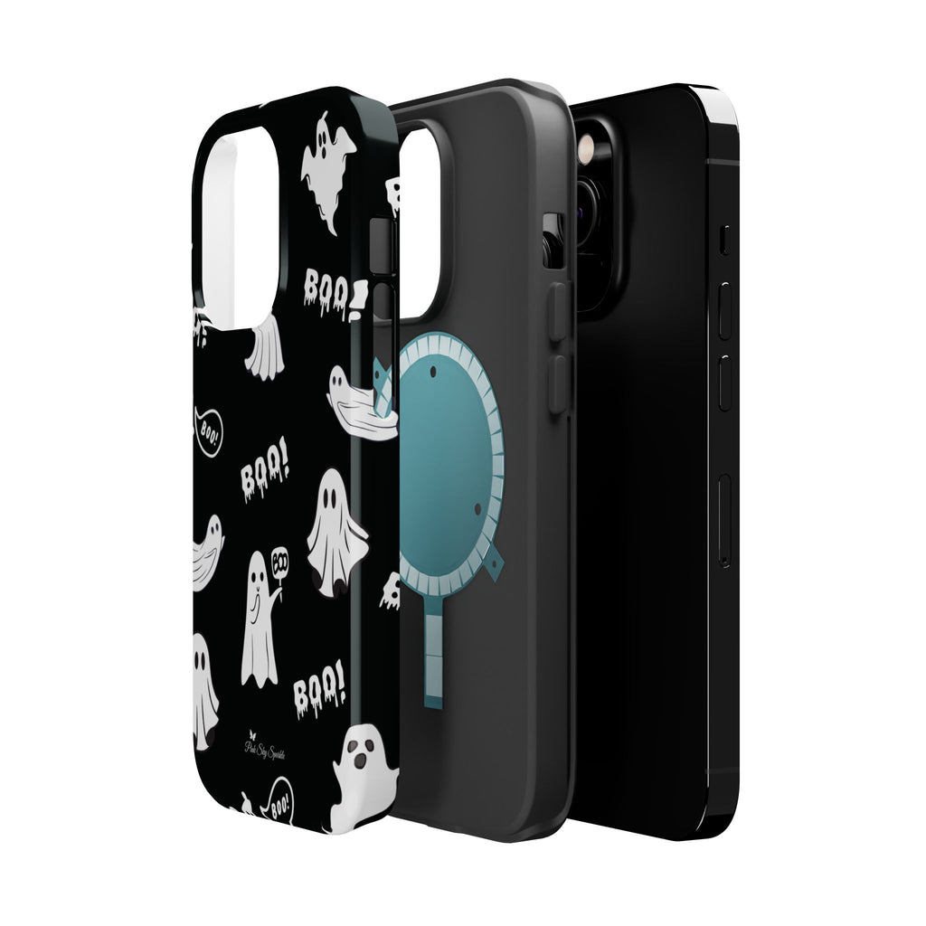 Midnight Boo Magnetic iPhone Case | Cute Ghost Halloween Phone Cover