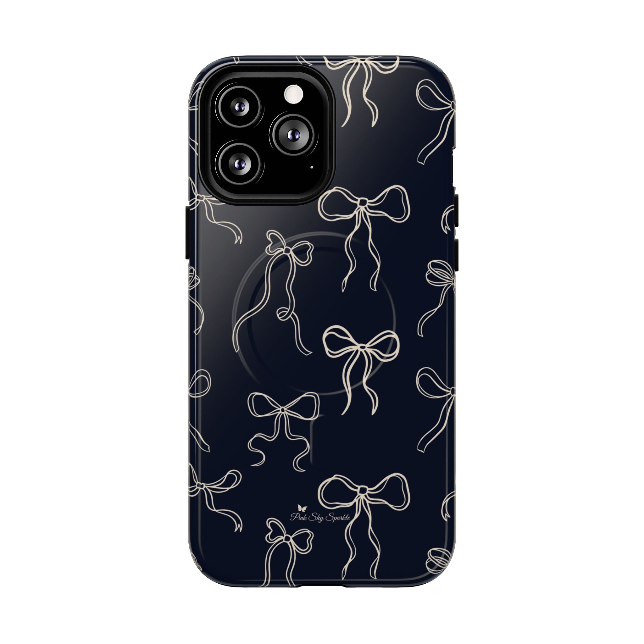 Funda magnética para iPhone con lazos de medianoche