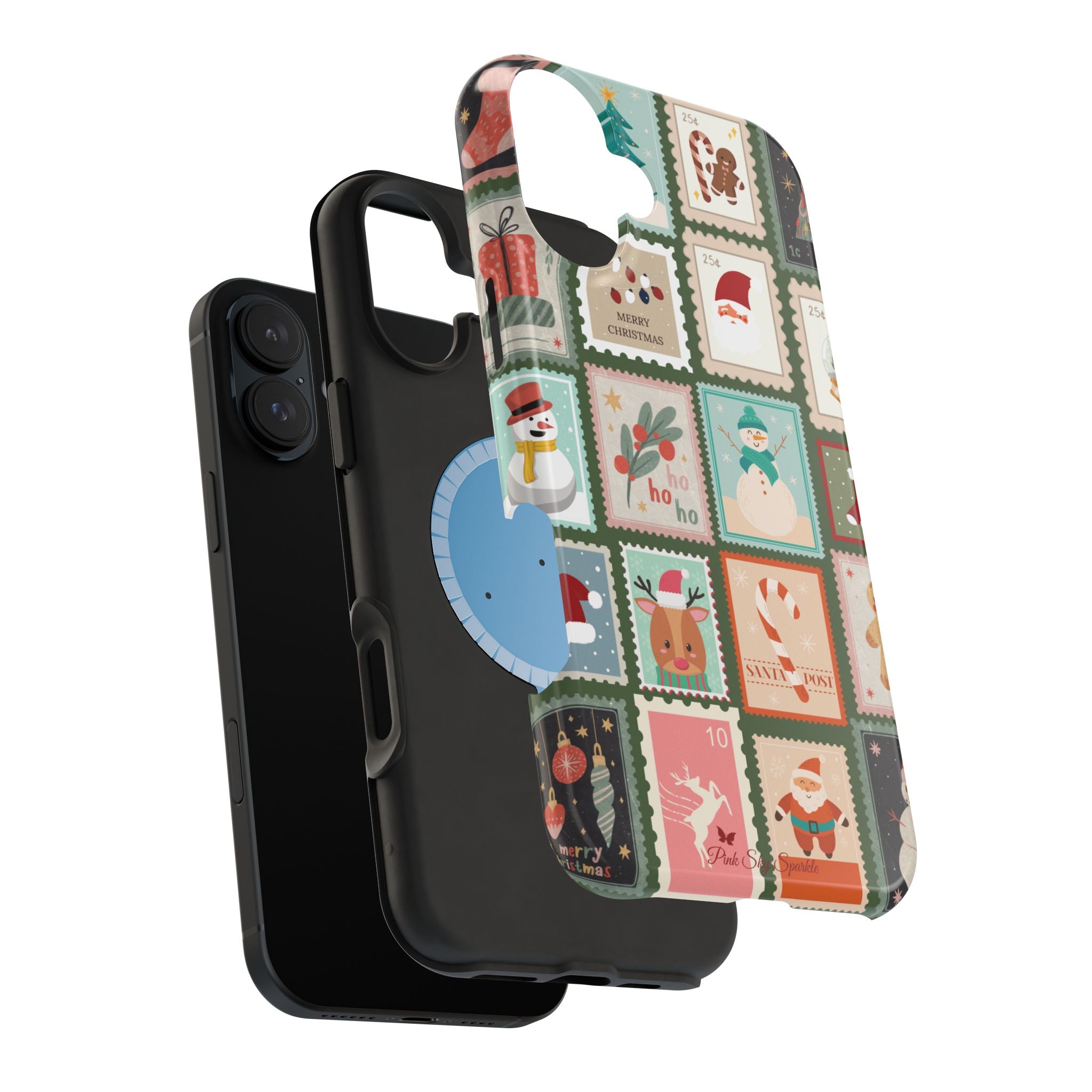 Santa’s Stamp Collection Magnetic iPhone Case