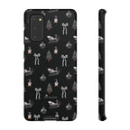 Sleigh in Grey Samsung Galaxy Phone Case – Chic Monochrome Christmas Edition