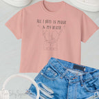 "All I Need Is Music and My Bestie" Women's Boxy Fit T-shirt