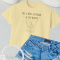 "All I Need Is Music and My Bestie" Women's Boxy Fit T-shirt
