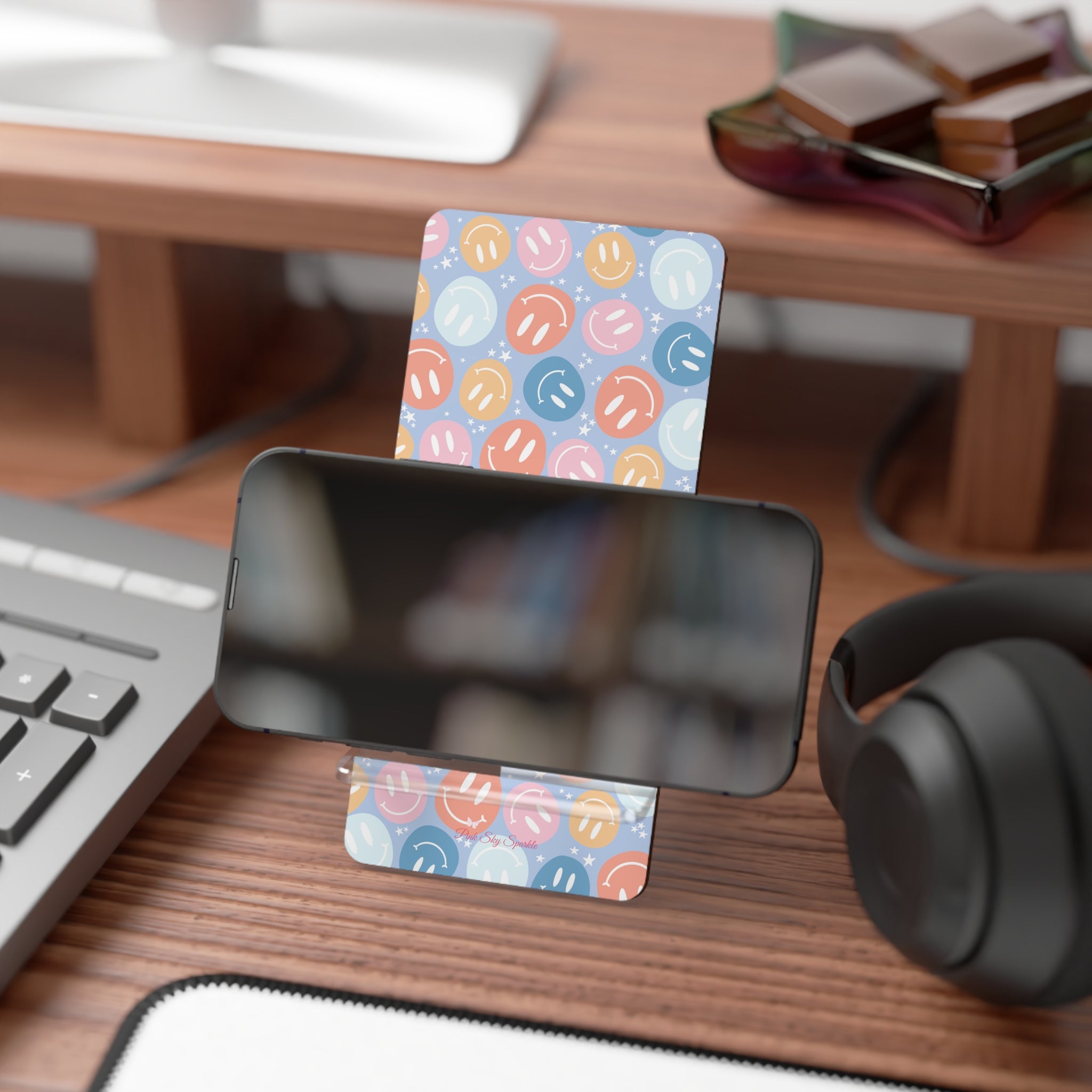 All Smiles Smartphone Stand, Cute Mobile Display Holder
