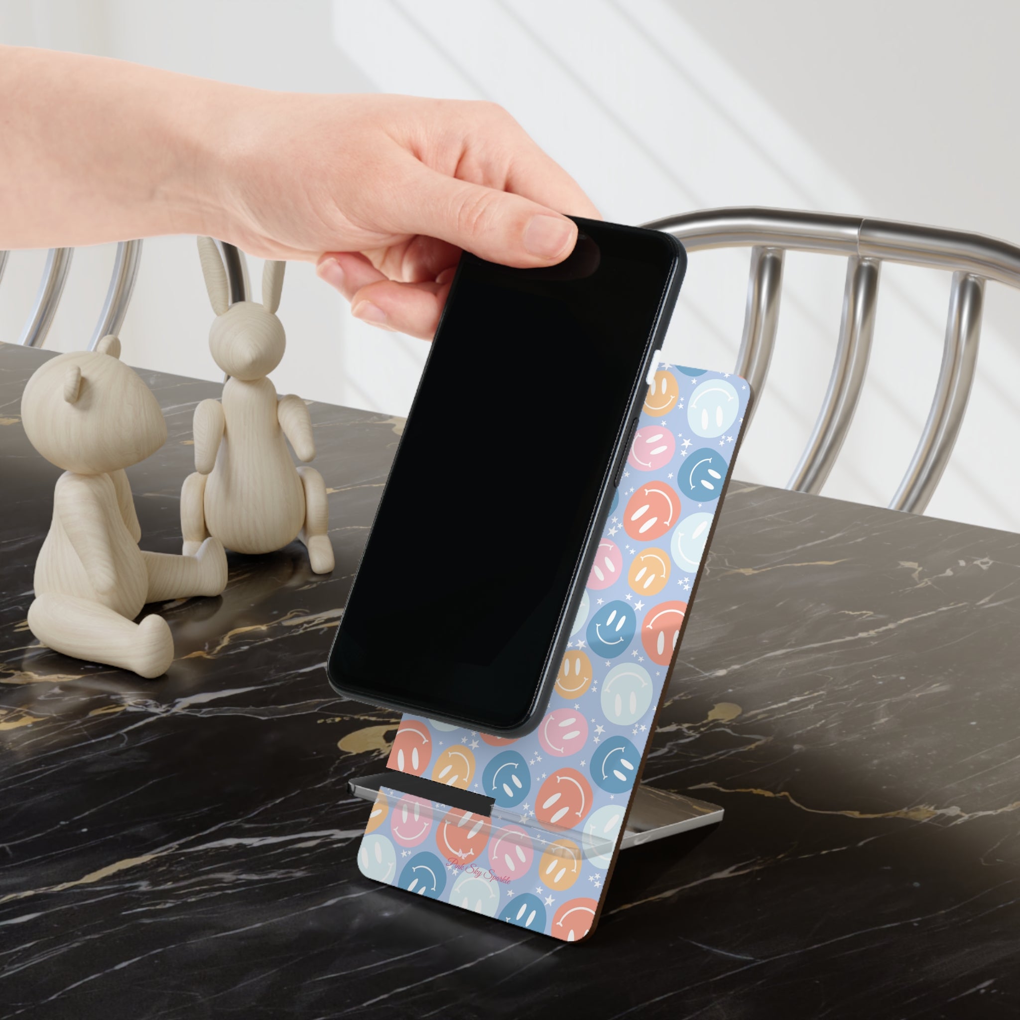 All Smiles Smartphone Stand, Cute Mobile Display Holder