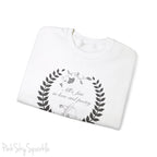 "All's fair in love and poetry" Crewneck Sweatshirt - Dark Text Collection
