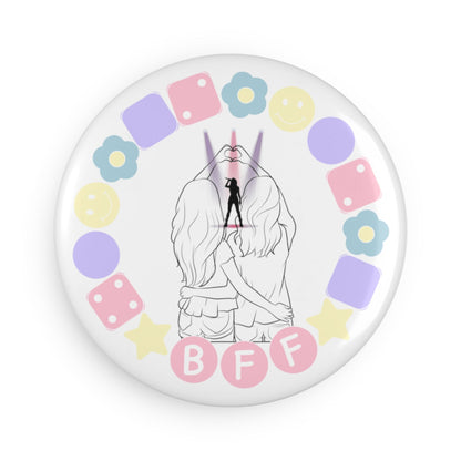 BFF Concert Round Button Magnet