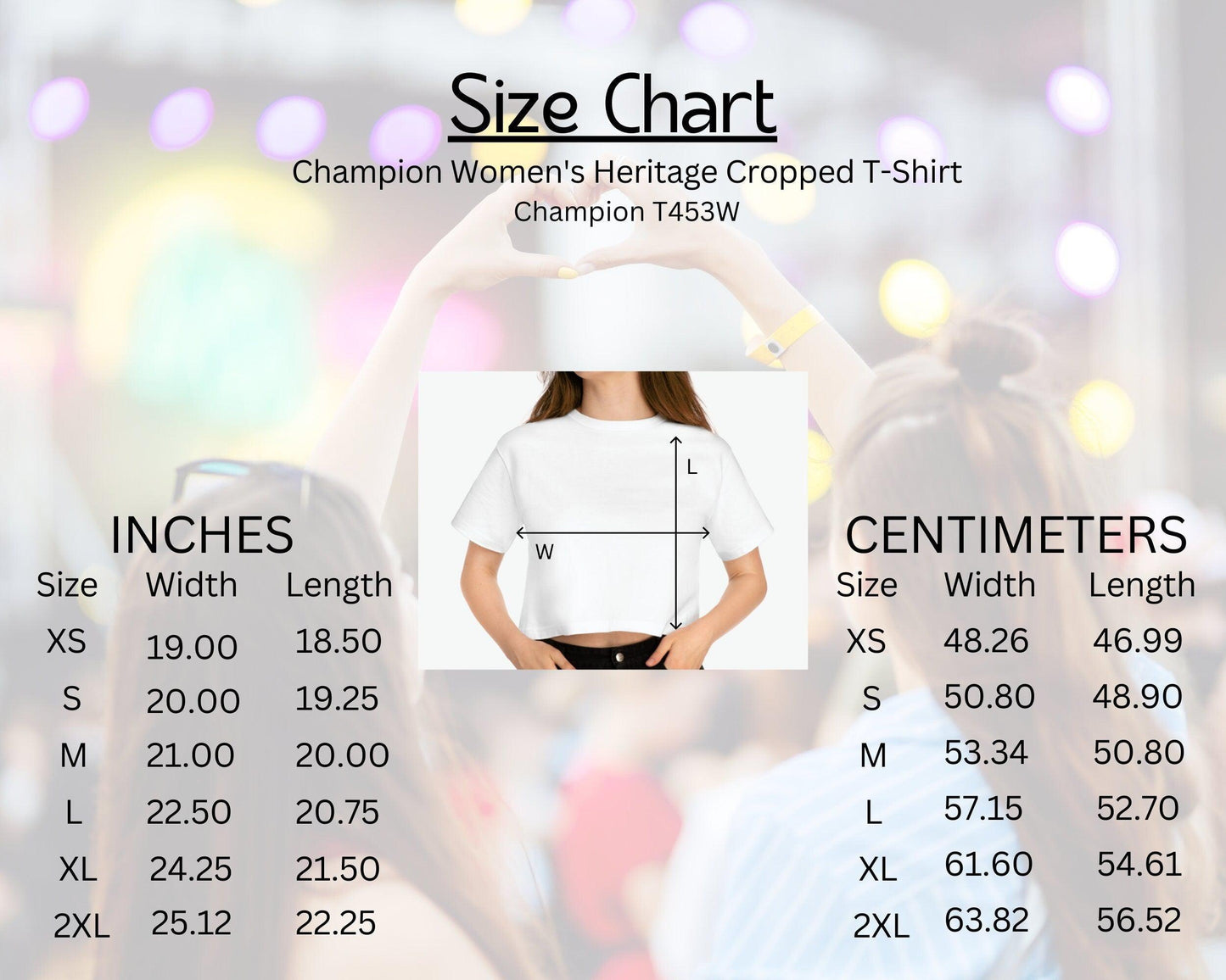 BFF Cropped Champion Brand Concert T-Shirt - Music Festival Tee