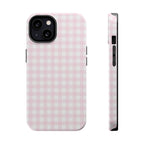 Baby Pink Gingham Magnetic iPhone Case