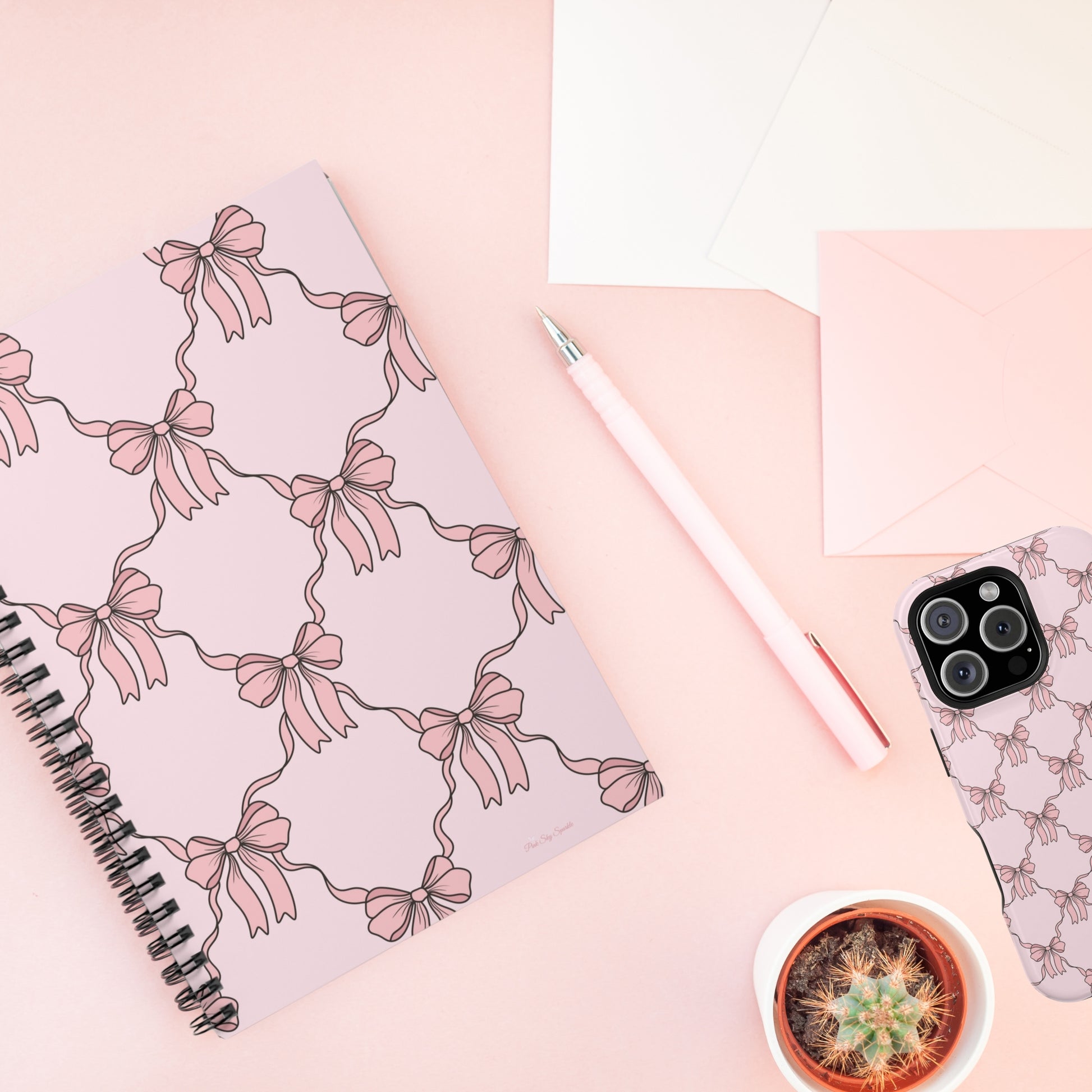 Ballet Bows Spiral Notebook