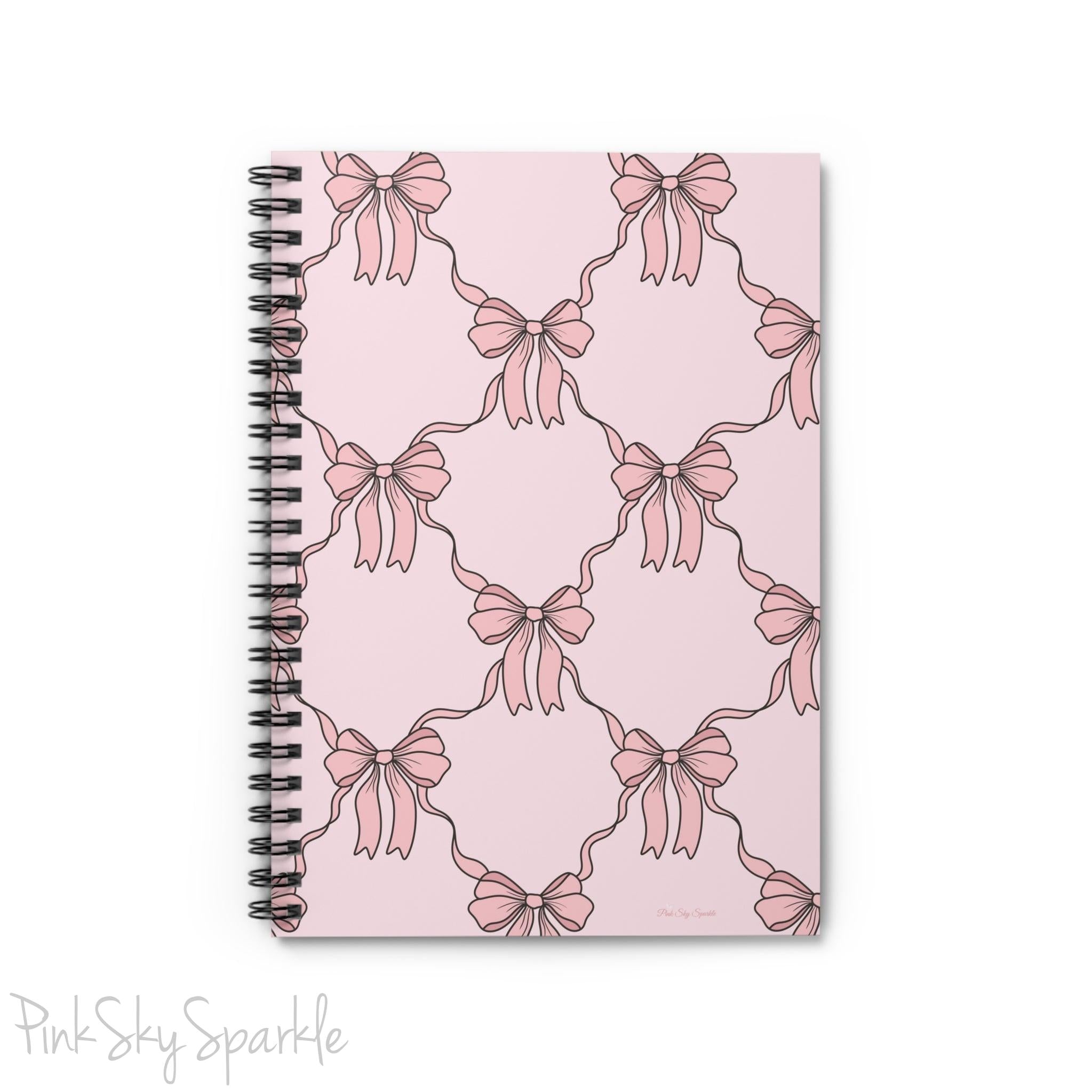 Ballet Bows Spiral Notebook