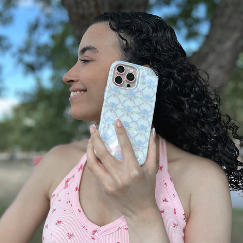 Pink Sky Sparkle's Blooming Bows Case for iPhone 16 Pro Max 