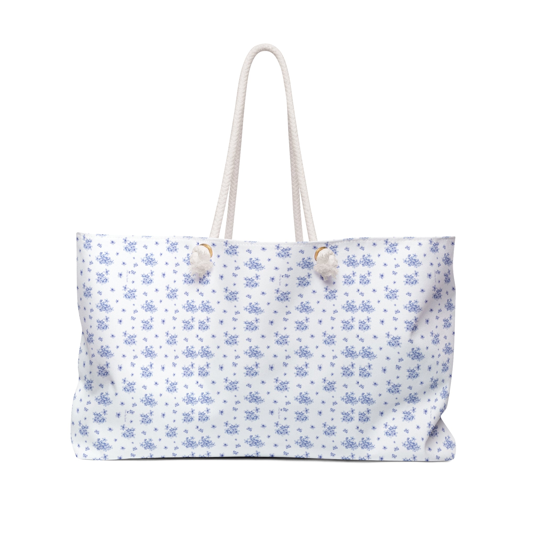 Blue Bloom Weekender Tote Bag