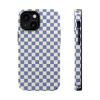 Blue Checkerboard Magnetic iPhone Case