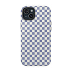 Blue Checkerboard Magnetic iPhone Case