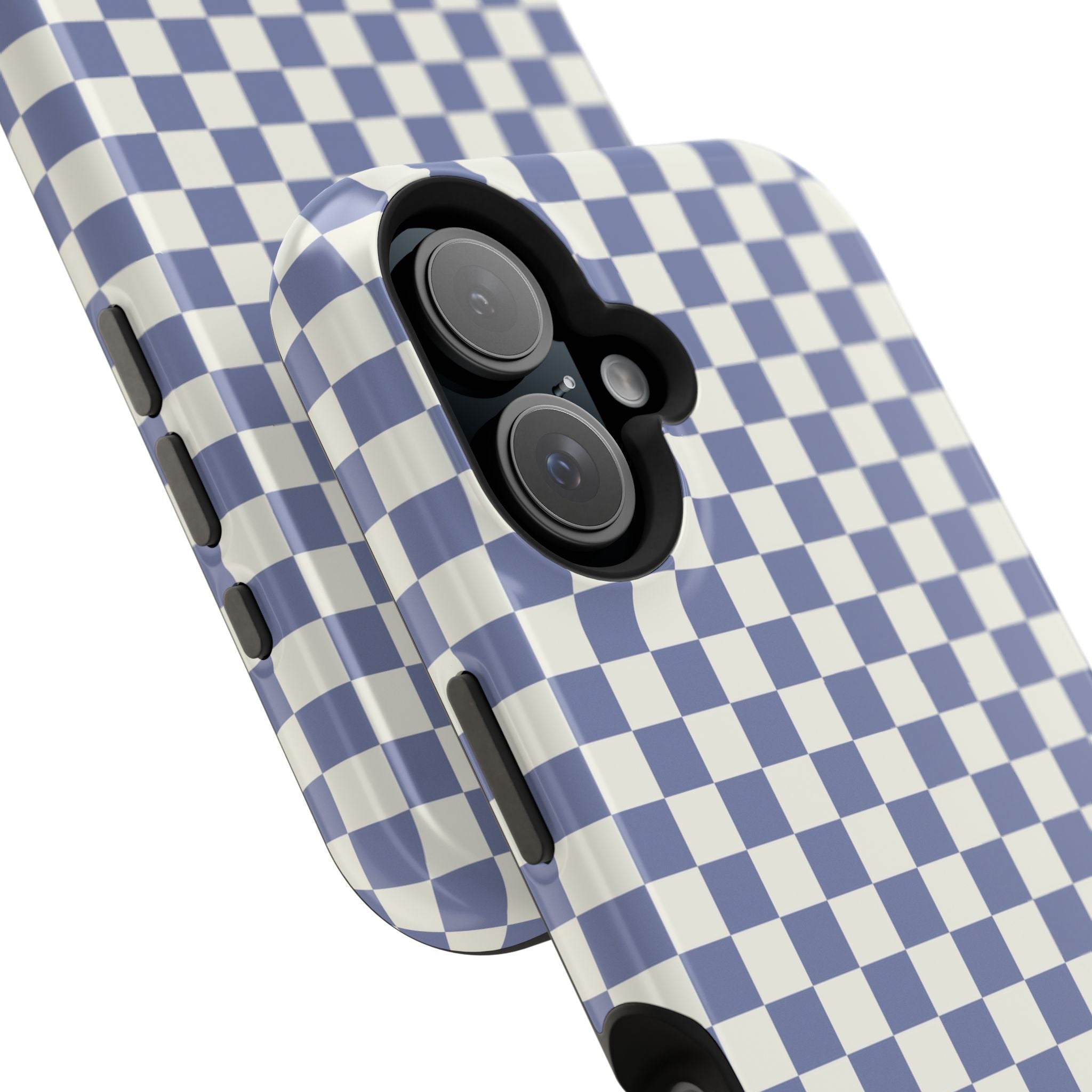 Blue Checkerboard Magnetic iPhone Case
