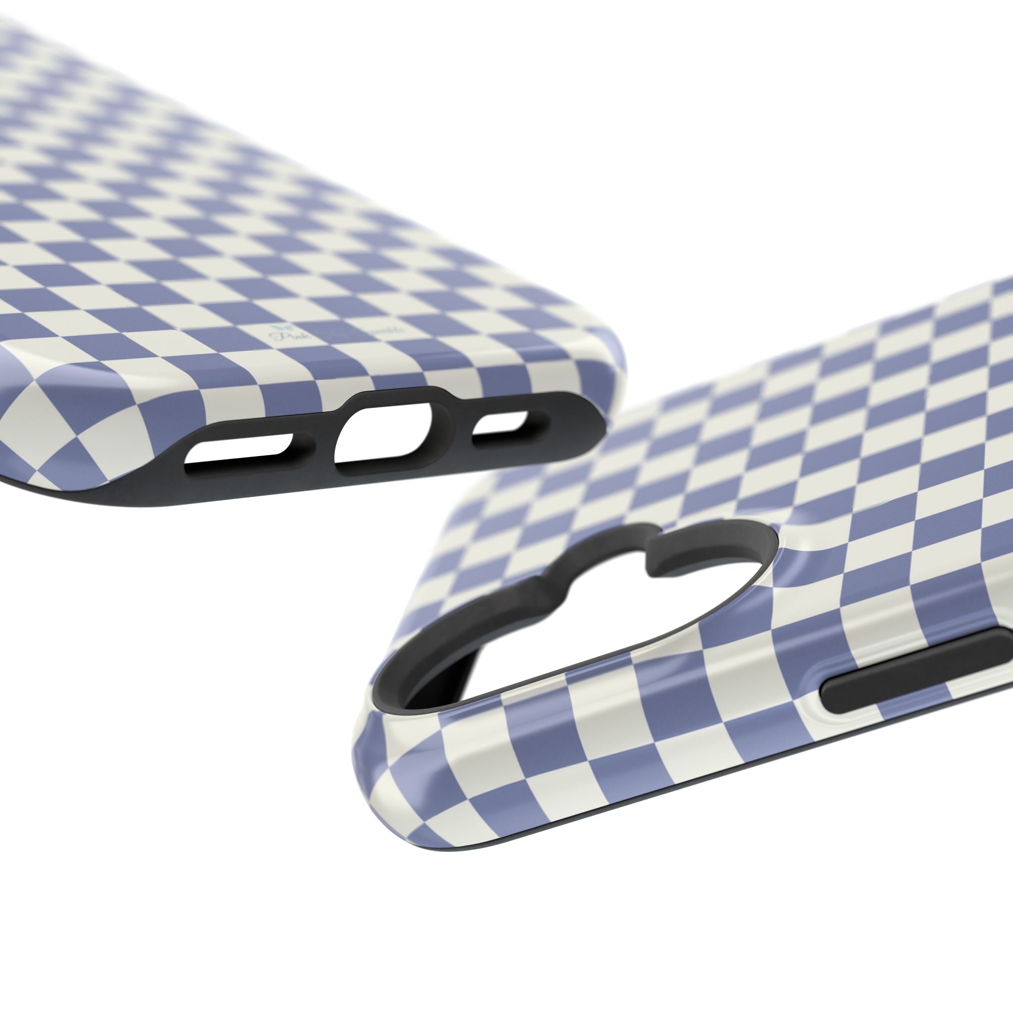 Blue Checkerboard Magnetic iPhone Case