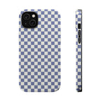 Blue Checkerboard Magnetic iPhone Case