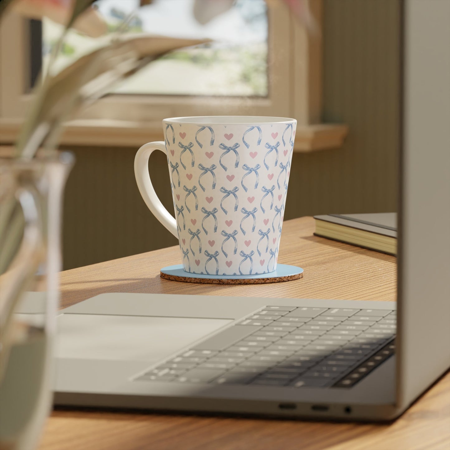 Blue Coquette Latte Mug