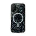 Blue Smilies Magnetic Clear Impact iPhone Case