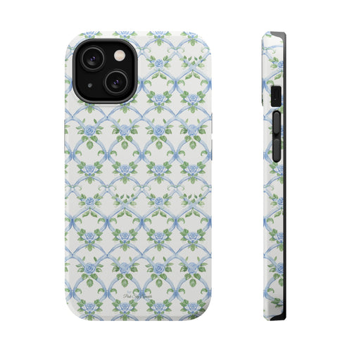 Bluebell Trellis Magnetic iPhone Case
