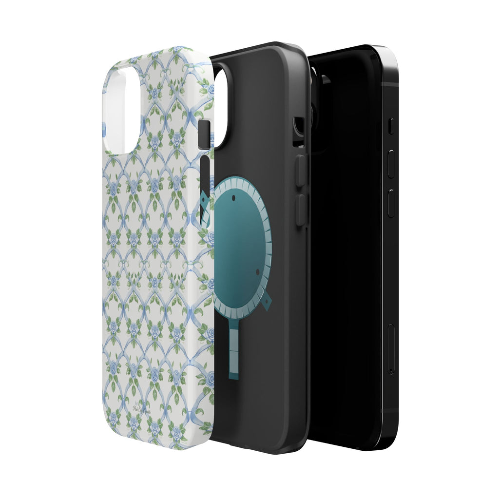 Bluebell Trellis Magnetic iPhone Case