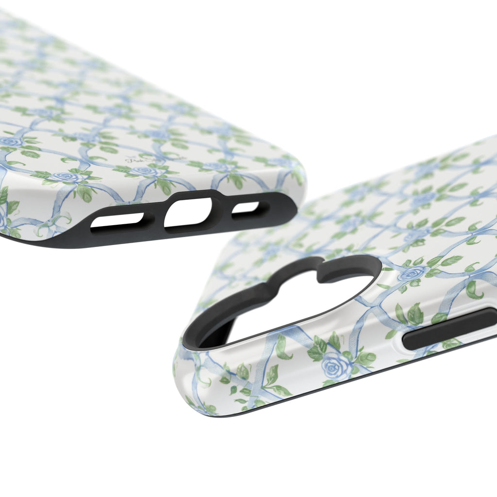 Bluebell Trellis Magnetic iPhone Case