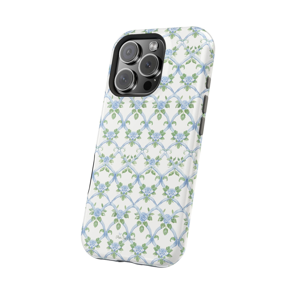 Bluebell Trellis Magnetic iPhone Case