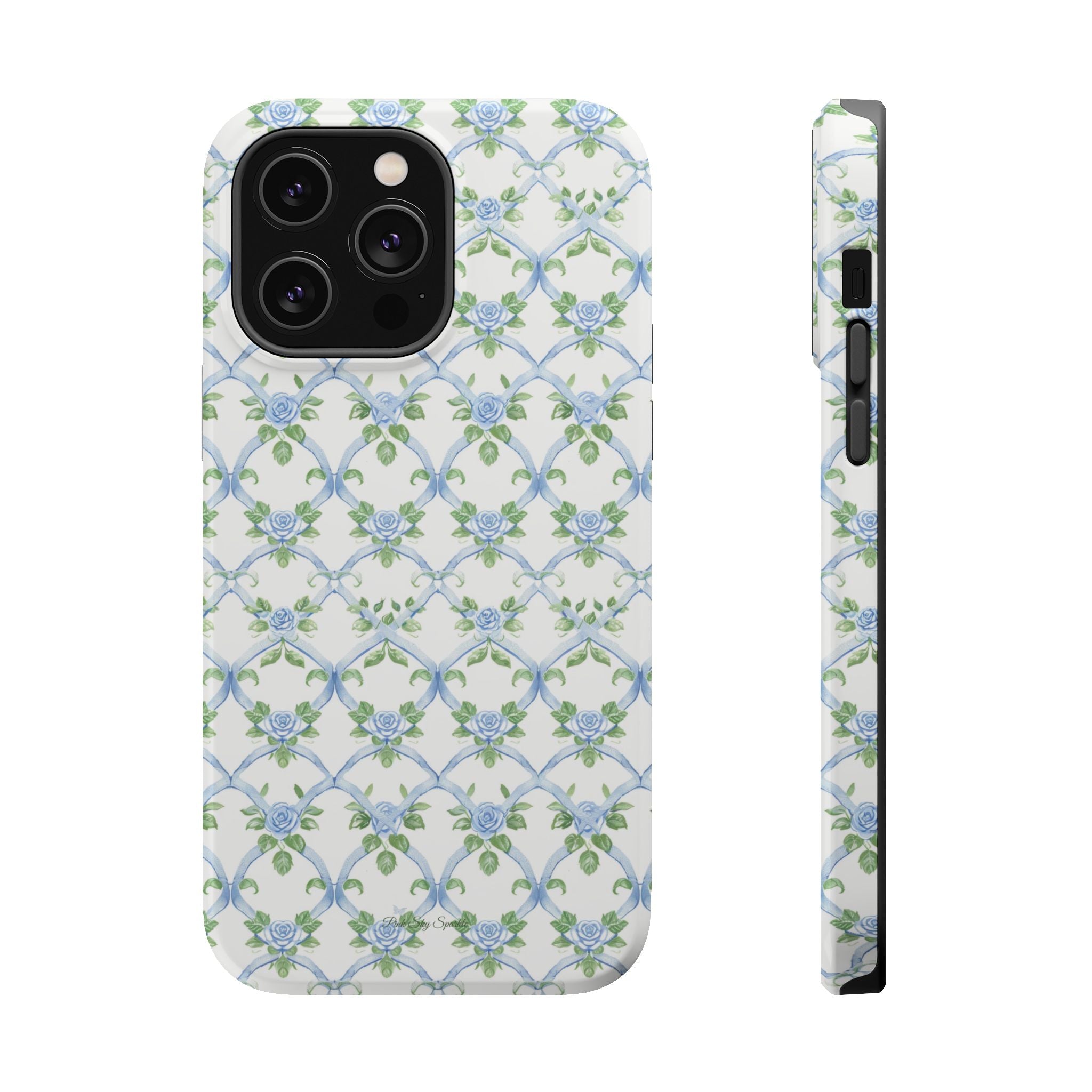 Bluebell Trellis Magnetic iPhone Case