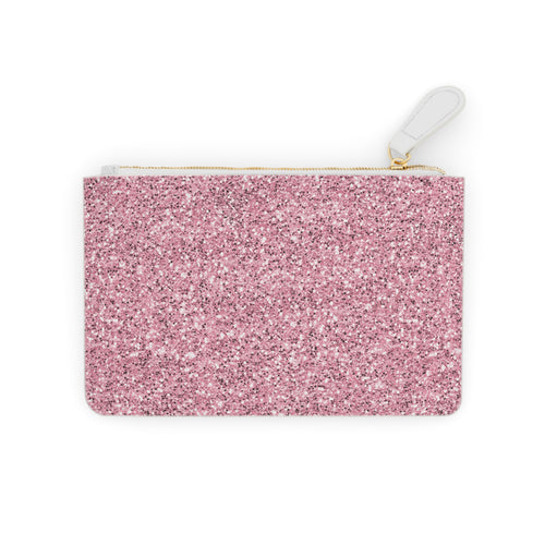 Blush Glitter Bomb Mini Clutch Bag