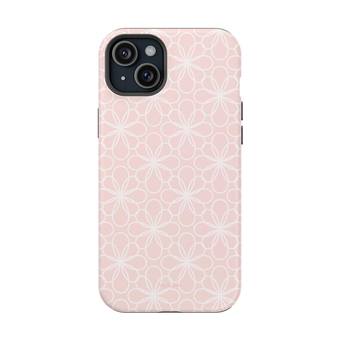 Blush Lace Bloom Magnetic iPhone Case