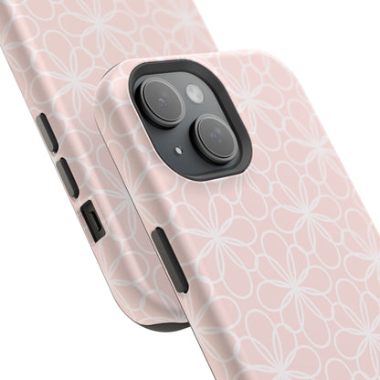 Blush Lace Bloom Magnetic iPhone Case