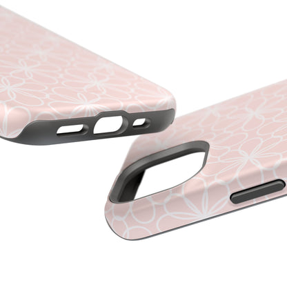 Blush Lace Bloom Magnetic iPhone Case