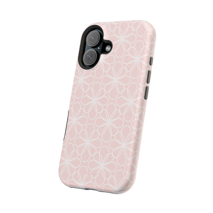 Blush Lace Bloom Magnetic iPhone Case