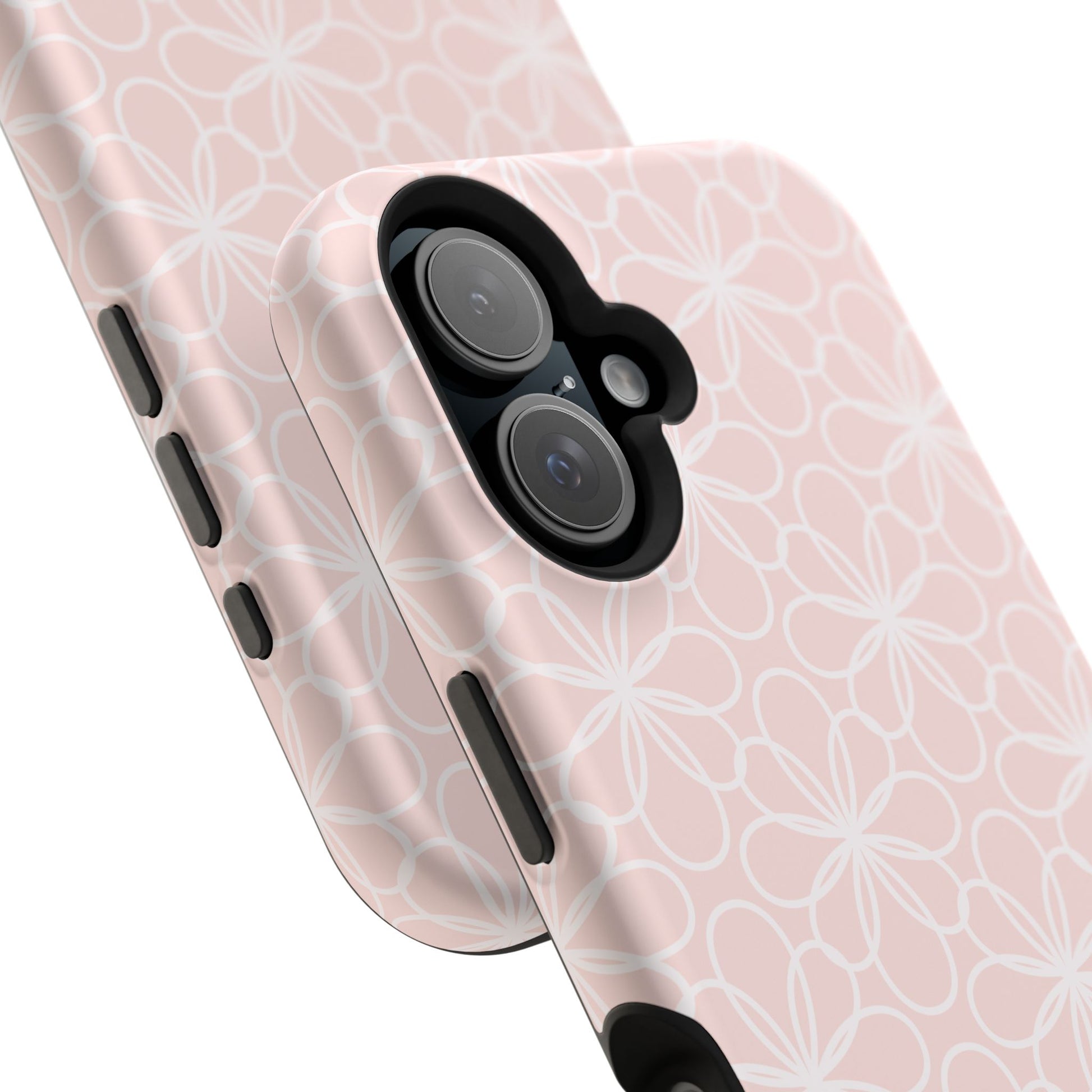 Blush Lace Bloom Magnetic iPhone Case