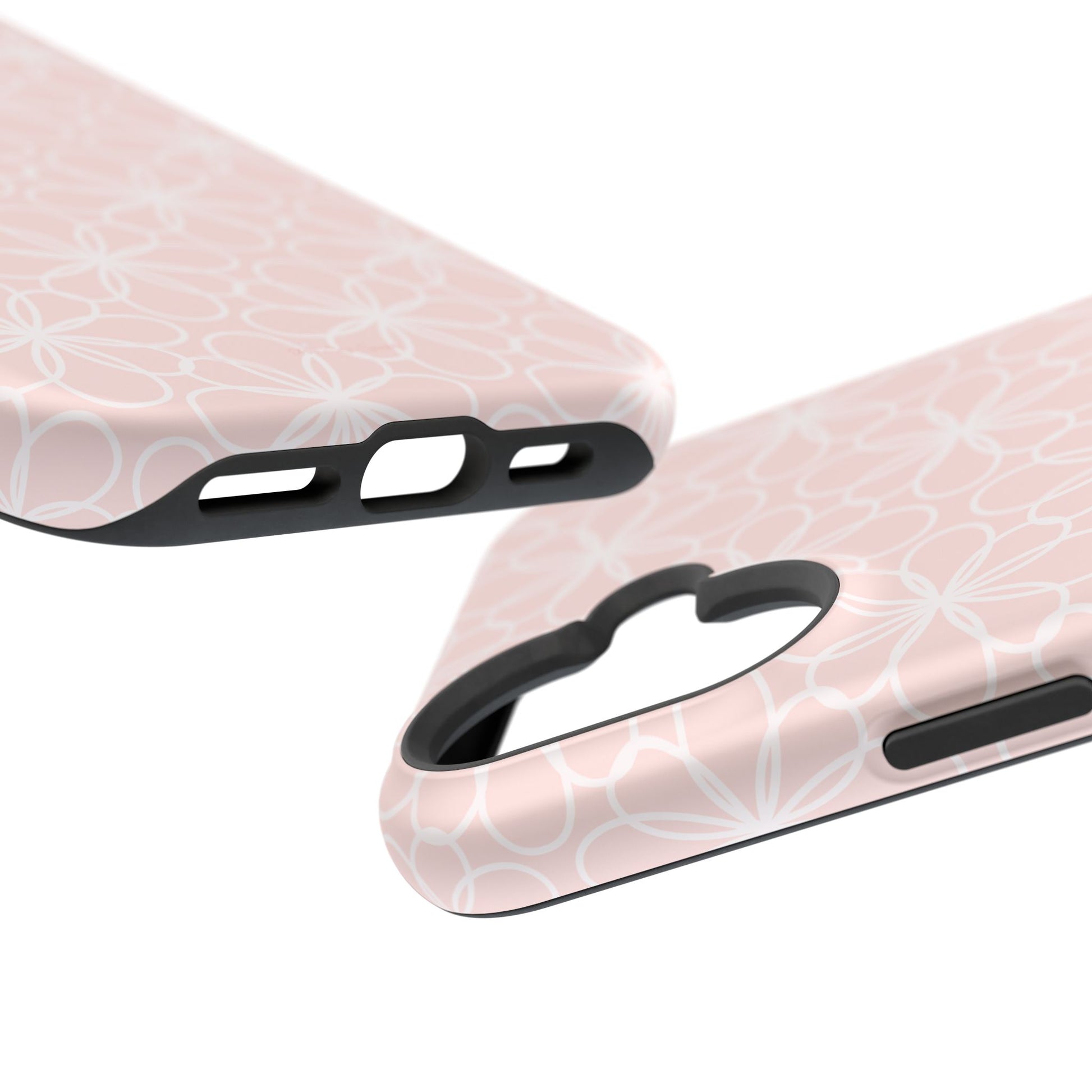 Blush Lace Bloom Magnetic iPhone Case