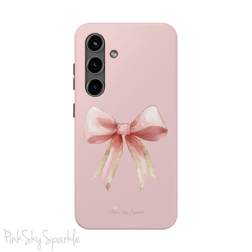 Blush and Gold Coquette Samsung Galaxy Phone Case