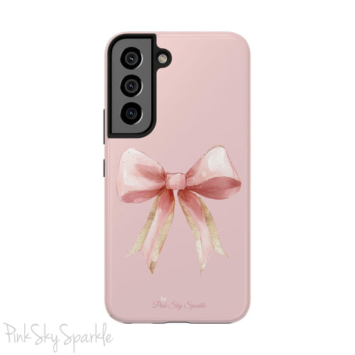 Blush and Gold Coquette Samsung Galaxy Phone Case